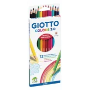 Lápices de Color Giotto Colors 3.0 - Estuche 12 Piezas