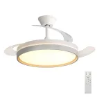 Lámpara de techo con ventilador 30 W y luz 60 W, 6 velocidades