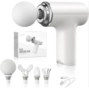 Masaje Muscular Ultrasilencioso - 6 Velocidades y 4 Cabezales