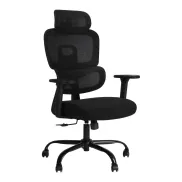 Silla Ergonómica de Oficina MUSSO E600 con Soporte Lumbar, Negro