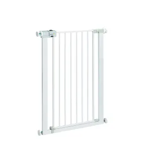 Puerta extra alta para niños y perros, metal blanco 73-80 cm