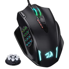 Ratón Gaming RGB M908 Impact Redragon 12400 dpi Cableado