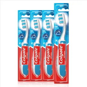 Cepillo de Dientes Suave Plegable para Viaje - Pack de 4