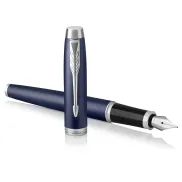 Parker IM pluma estilográfica azul mate en estuche de regalo