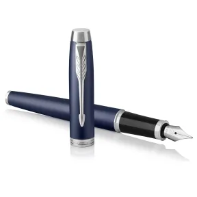 Parker IM pluma estilográfica azul mate en estuche de regalo