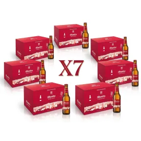 Cerveza Alhambra: 168 botellines de 0,25cl a 0,27€ cada uno