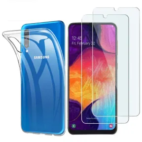 Carcasa de cristal templado para Samsung Galaxy A50