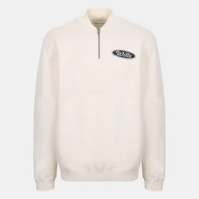 Sudadera extragrande blanca para hombre con cremallera 14