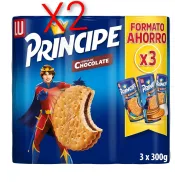 Galletas Sándwich de Chocolate Príncipe Original, Pack 3 x 300g