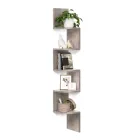 Estantería VASAGLE esquinera de pared 5 niveles Greige Melange