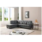 Esquinero gris chaiselongue sofá