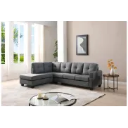 Esquinero gris chaiselongue sofá