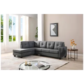 Esquinero gris chaiselongue sofá