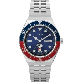 Reloj Timex M79 x Snoopy (40 mm, brazalete de acero)