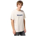 Camiseta Blanca Wrangler para Hombre con Logo Regular