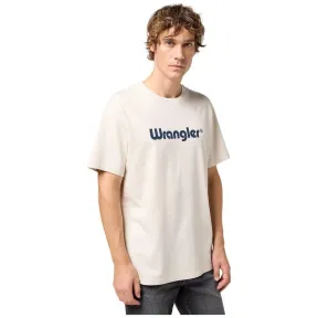Camiseta Blanca Wrangler para Hombre con Logo Regular