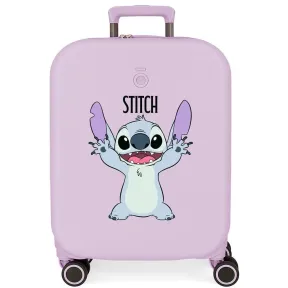 Maleta Lila Rígida 40x55x20 cm Disney Stitch