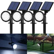 Focos Solares Impermeables IP65 para Jardín y Exteriores