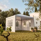 Carpa 3x3 m con ventanas y 3 paredes para recepción