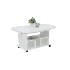 Mesa Auxiliar Extensible y Regulable de Madera con Ruedas