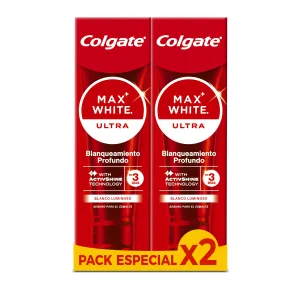 Pasta Dental Colgate Max White Ultra Foam 2x75ml