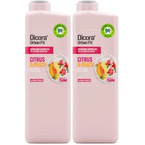 Gel de Baño Citrus & Peach Vitamina C - 2 x 750 ml