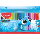 Rotuladores Color'Peps Ocean, 24 Marcadores Lavables