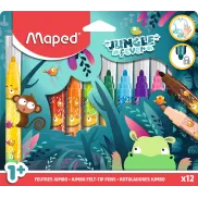 Rotulador Jumbo Jungle Fever X12 - Colores Vibrantes