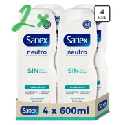 Gel de Ducha Sanex Neutro Hidratante 8 x 600 ml