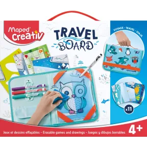 Set de Manualidades de Animales para Niños con Maletín y Pizarra