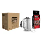 Set de Chimenea Weber: 2 kg Briquetas y 6 Pastillas