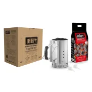 Set de Chimenea Weber: 2 kg Briquetas y 6 Pastillas