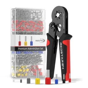 Kit de Crimpadora RedStar24 con 1800 Punteras Eléctricas