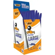 Bolígrafos BIC Cristal Large Azul - Paquete de 50 unidades