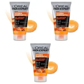 Gel Limpiador L'Oreal Paris para Hombre 3x100