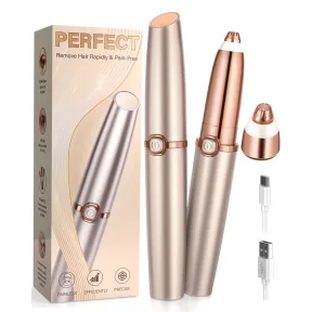 Recortadora facial para mujer con luz LED y carga USB