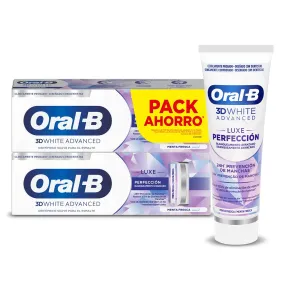Dentífrico Blanqueador Oral-B 3D White Luxe Advanced 2x75 ml