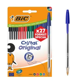 Bolígrafos BIC Cristal Original Edición Especial de 27 colores