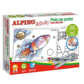 Activity Pinta con Puntos: Juego Didáctico Alpino