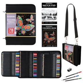Lápices de Colores 78 en Kit con Correa Ajustable