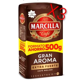 Café Molido Extra Fuerte Marcilla 1,500Kg Intensidad 12