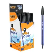 Bolígrafos BIC Cristal Soft Punta Media 1,2 mm - Caja 50 Black