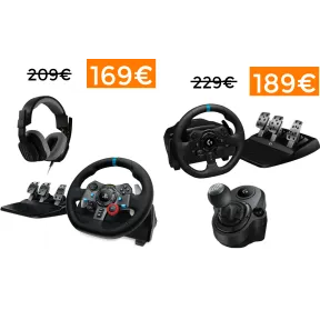 Logitech G29 + ASTRO A10 Gaming: ¡Cupón de 40€!