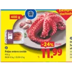 400 gramos de pulpo cocido entero en Lidl
