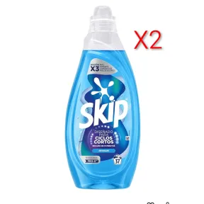 Detergente Skip Eficacia Express X2 para Ciclos Cortos 37 LAV.