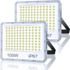 Focos LED Exterior 100W 10000LM 6500K - Pareja de Luces