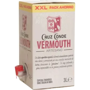 Vermut rojo artesano CRUZ CONDE en bag in box con Pedro Ximénez.