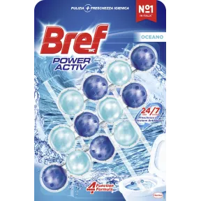 Bref Power Activ Ocean: 4 en 1 para limpieza de baño 3 u.