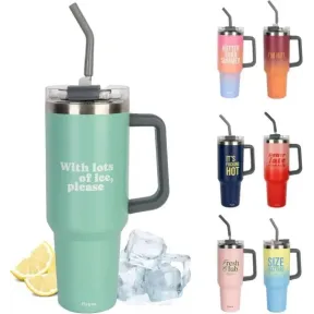 Botella térmica de 1,2l con pajita para agua