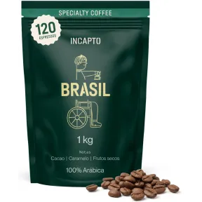 Café en Grano 1kg Incapto Brasil 100% Arábica Specialty